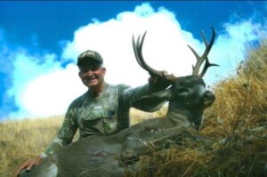Man with buck