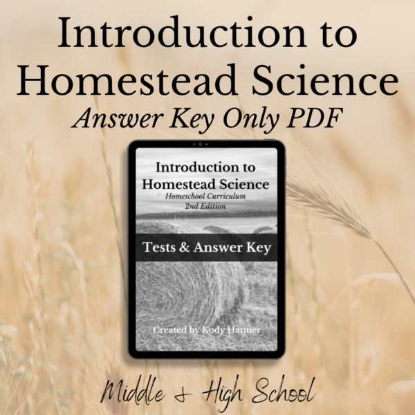 introduction to homestead science test and answer key
