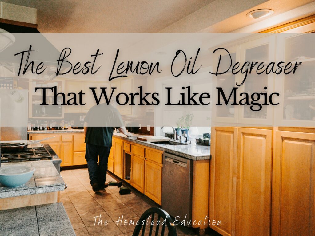 lemon degreaser that cleans their home well