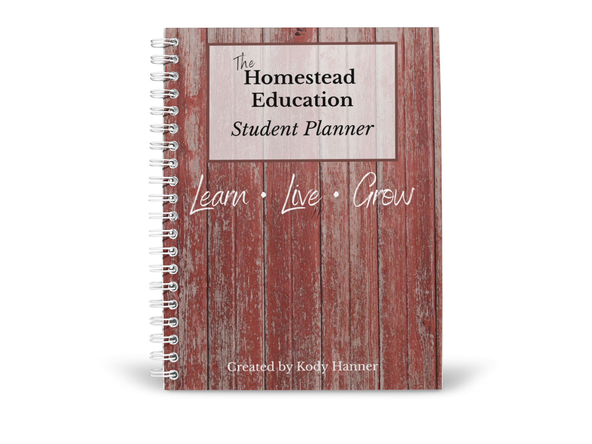 homestead student planner digital, barn