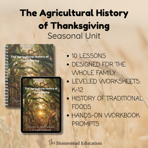 the agricultural history of thanksgiving