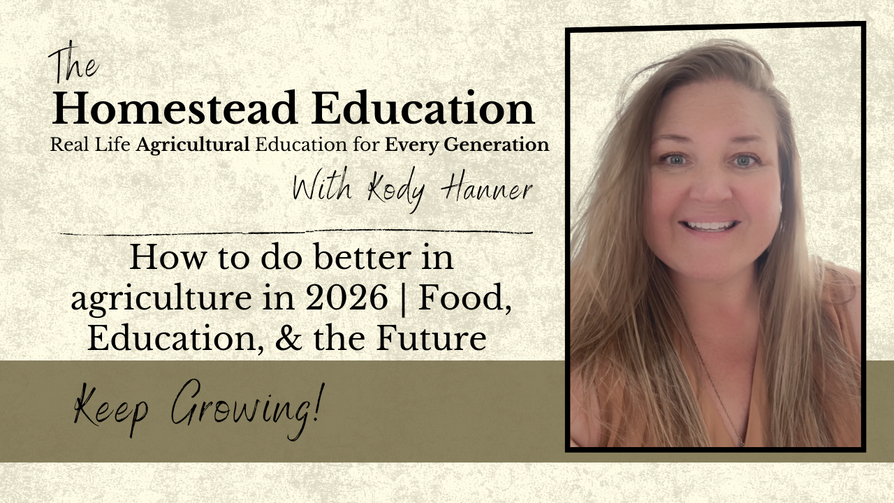 how to do better in agriculture in 2026 food, education, & the future